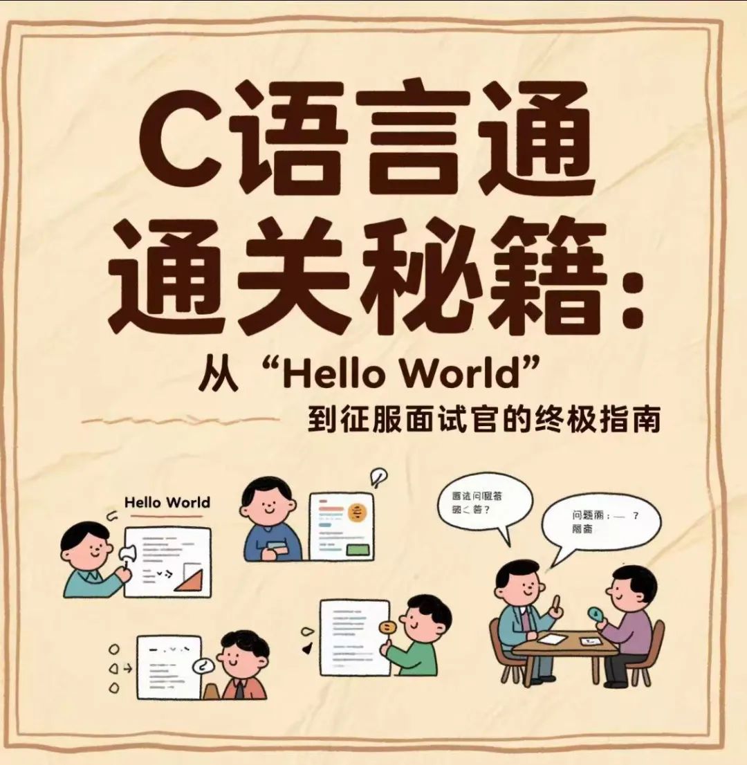 C语言通关秘籍：从“Hello World“到征服面试官的终极指南_怎么应付c语言技术面-CSDN博客