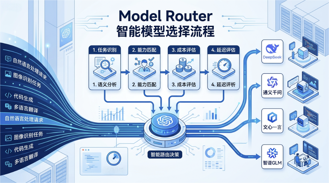 Model Router多维度智能模型选择流程