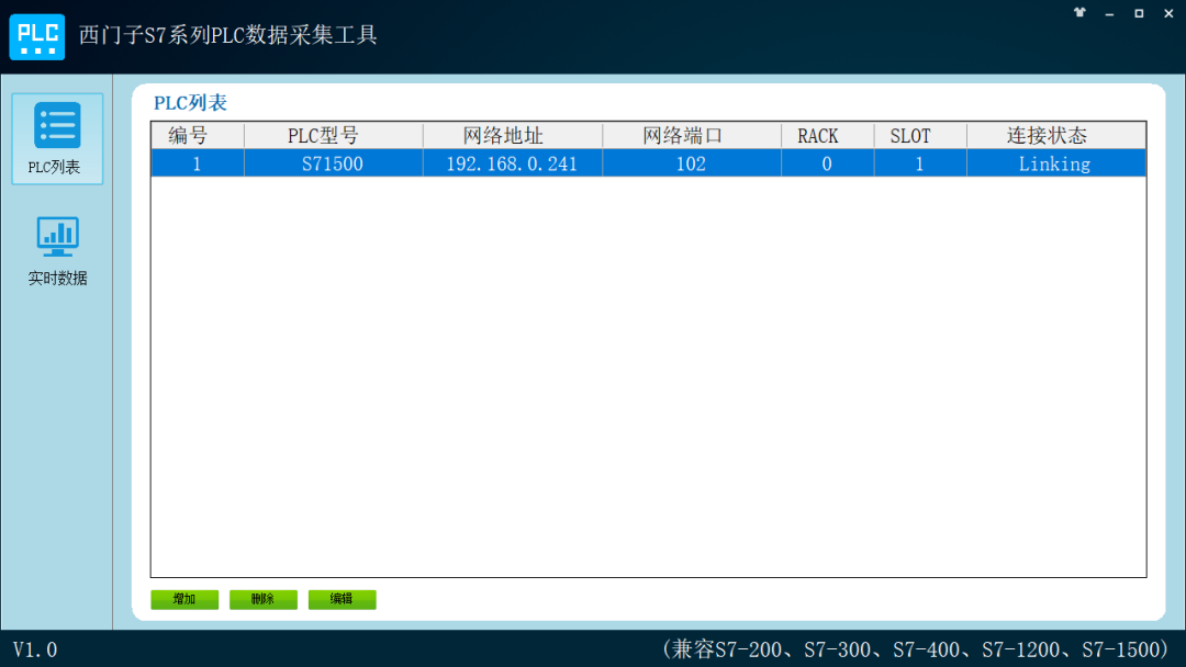一款 C# 编写的西门子S7系列PLC数据简单管理工具