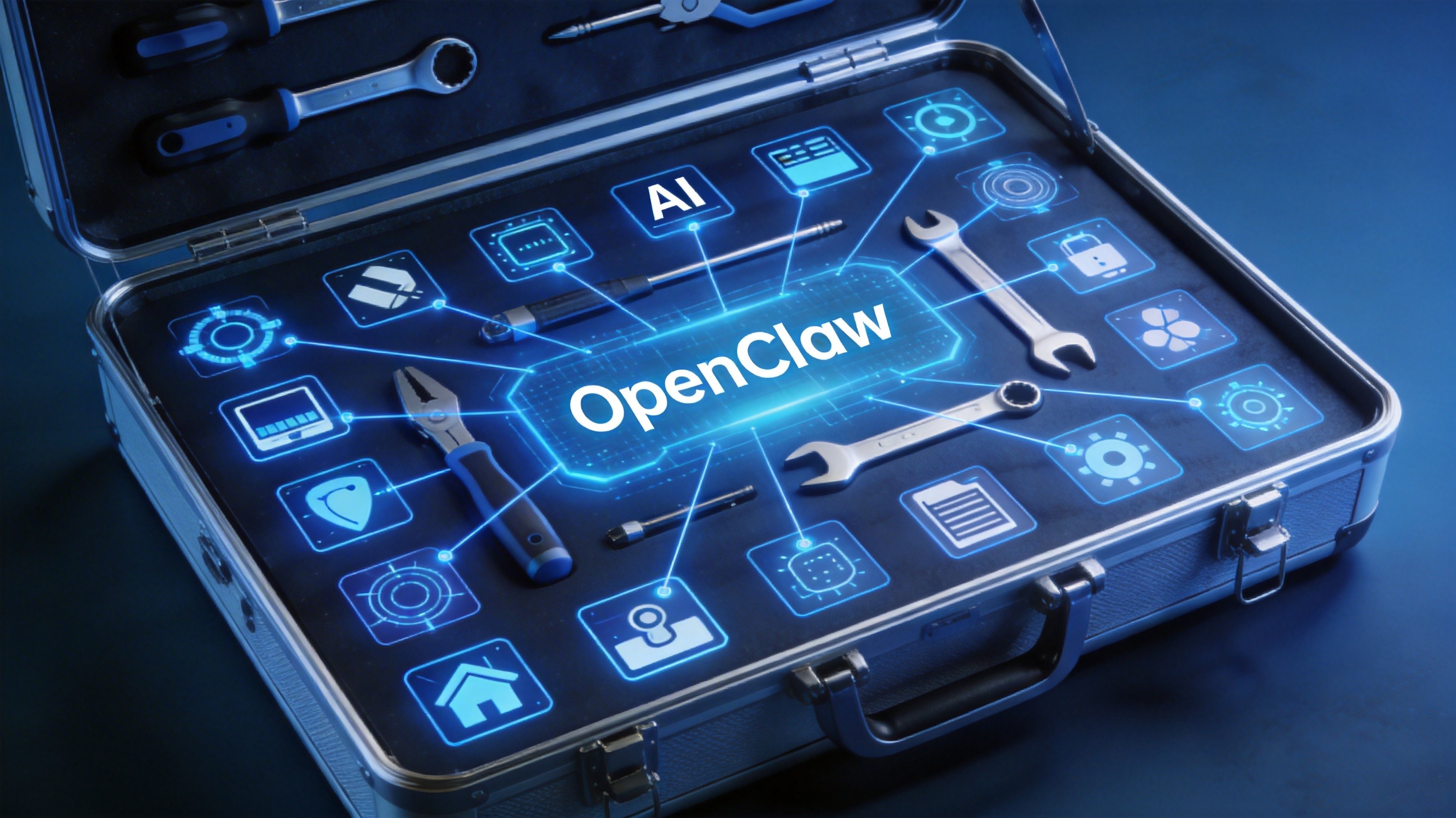 OpenClaw智能工具箱 - 展示AI工具箱的强大功能,包含各种技能和自动化能力