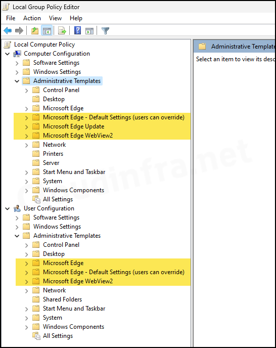Open Local group policy editor to check and confirm