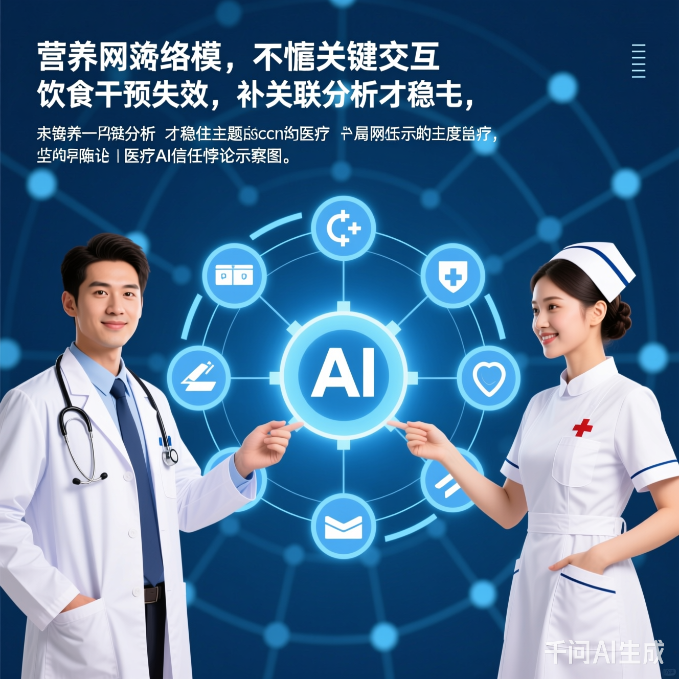 医疗AI信任悖论示意图,显示医生和护士的信任度差异