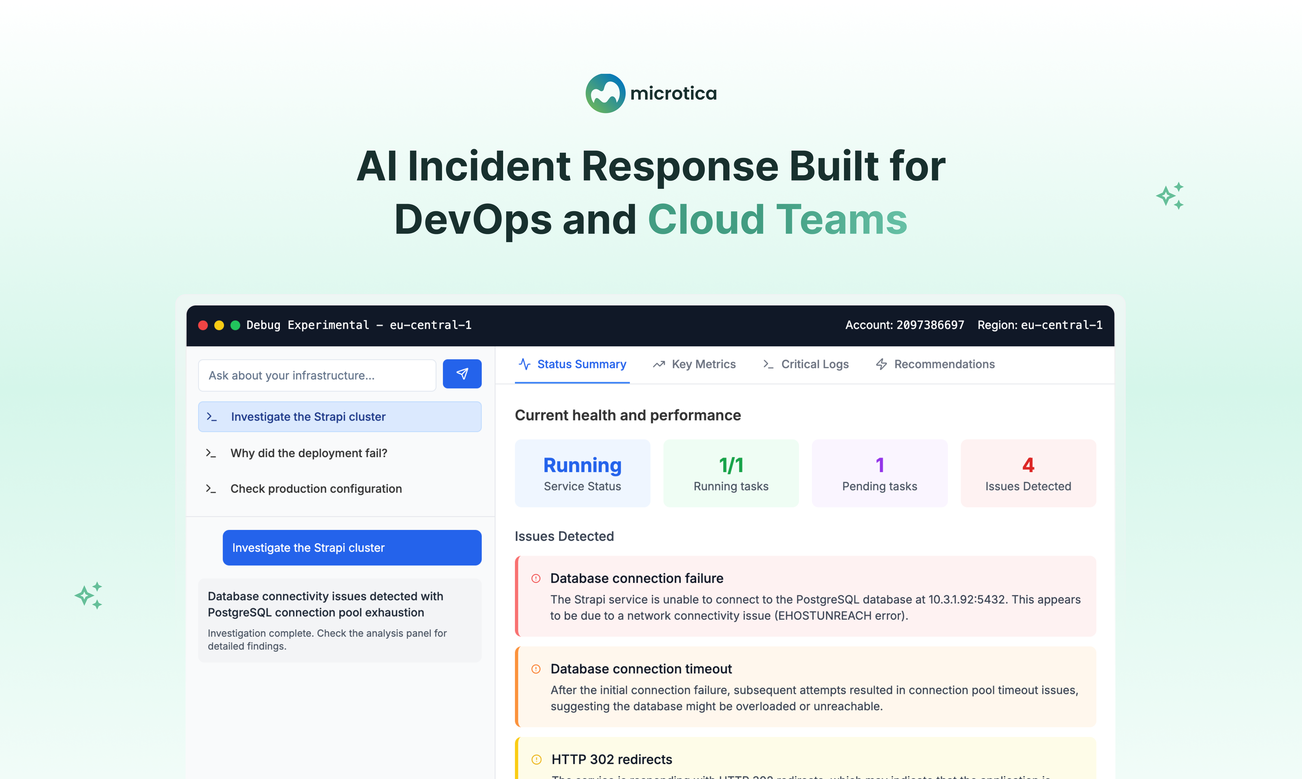 Microtica AI Incident Investigator
