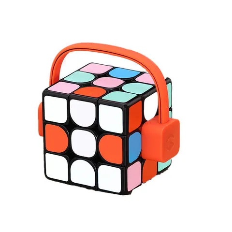 KunTai Cube「智汇魔方」带橙色手柄的立方体设备外观示意_1