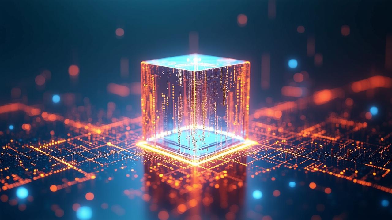 A surreal digital landscape with a translucent cry