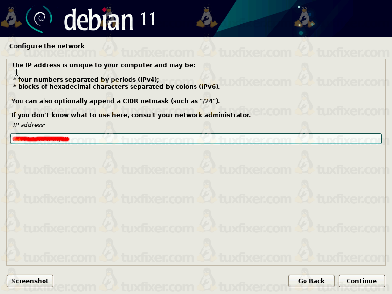 debian 11 configure IP address