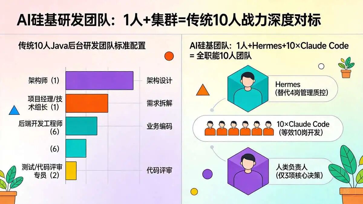 2.5、战力深度对标:单人+AI集群 = 传统10人研发团队