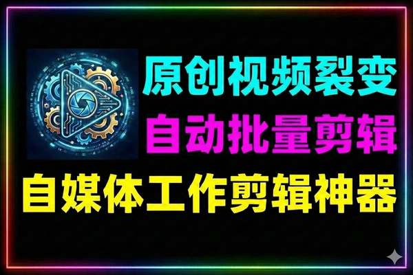 电商视频自动剪辑软件多场景裂变功能界面


