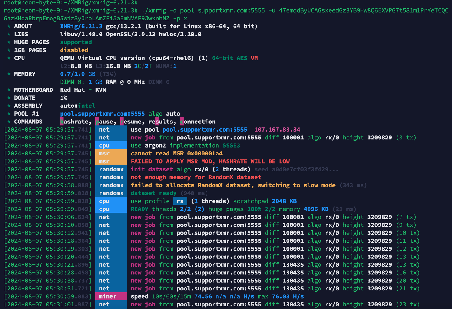 收手吧，在矿池打工的XMRig_xmrig mining script for supportxmr pool-CSDN博客