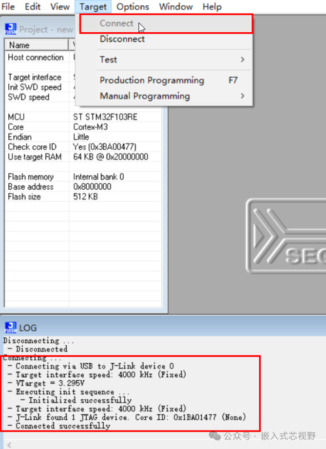 J-Link神技！一键提取STM32内部程序，备份/逆向不求人！_j-link v9如何读出gd32f330bt6备份固件