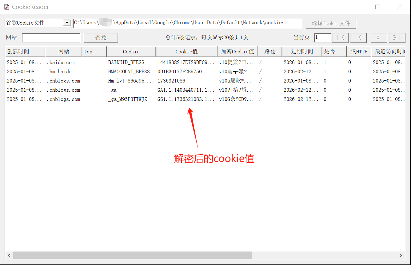 CookieReader工具