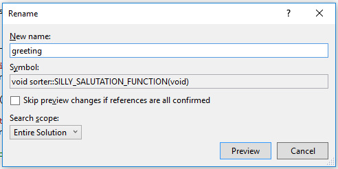 Rename Refactoring Operation