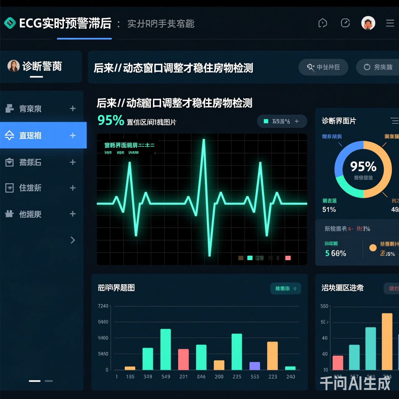 AI诊断界面截图：95%置信区间