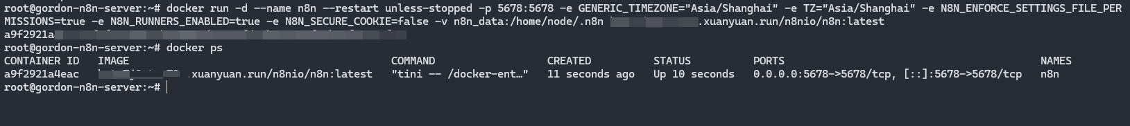 docker运行成功