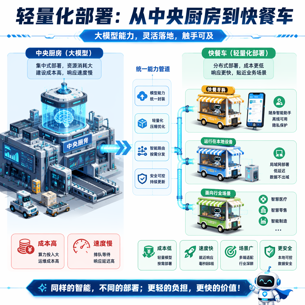 轻量化模型在手机、本地设备、垂直行业的应用