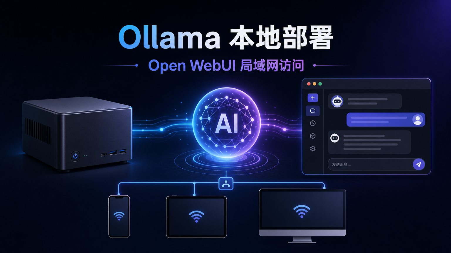 Ollama 本地部署：Open WebUI 局域网访问