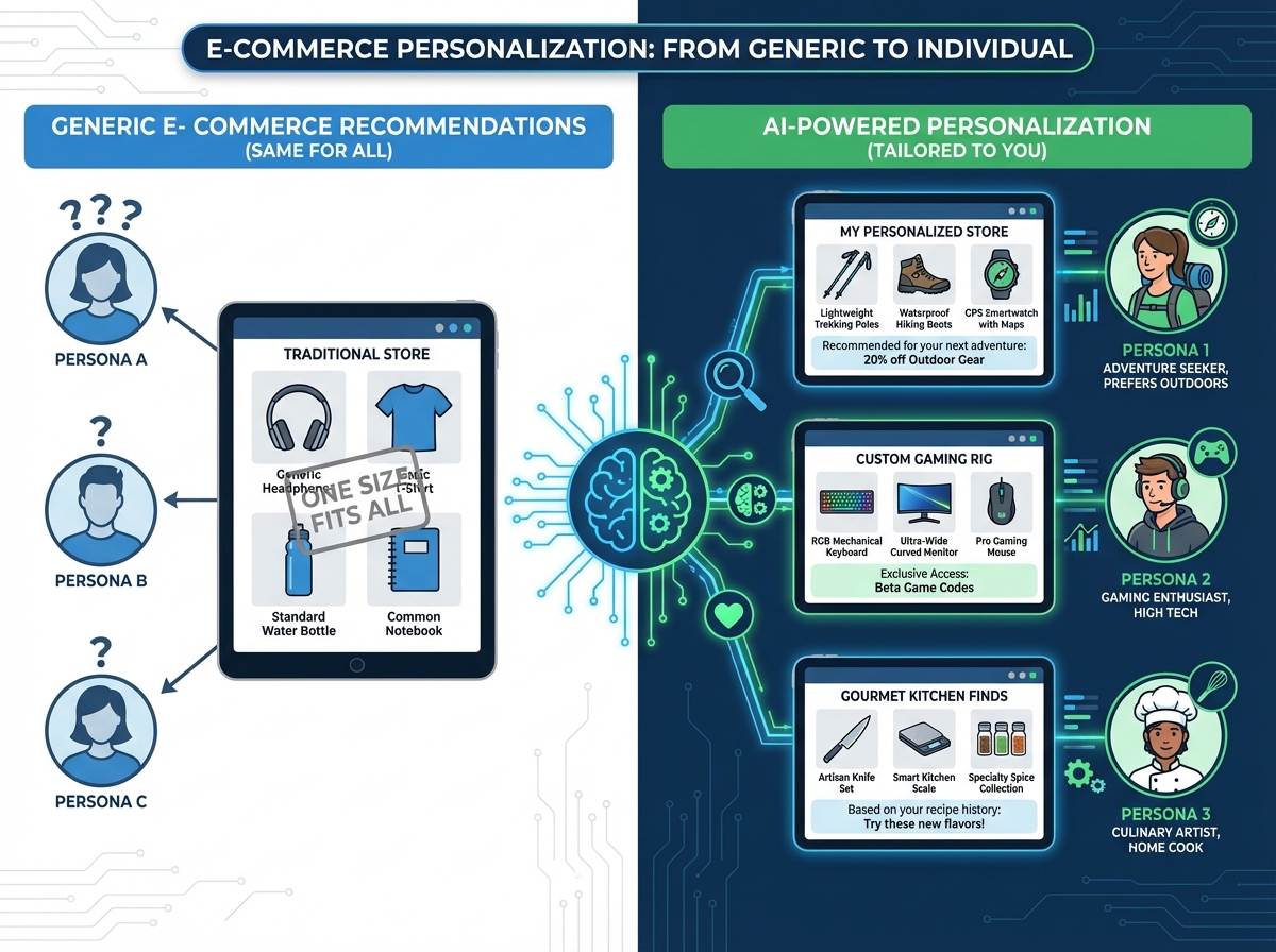 电商个性化对比图