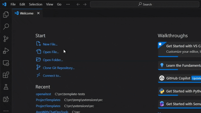 Image AITemplatePreview VSCode