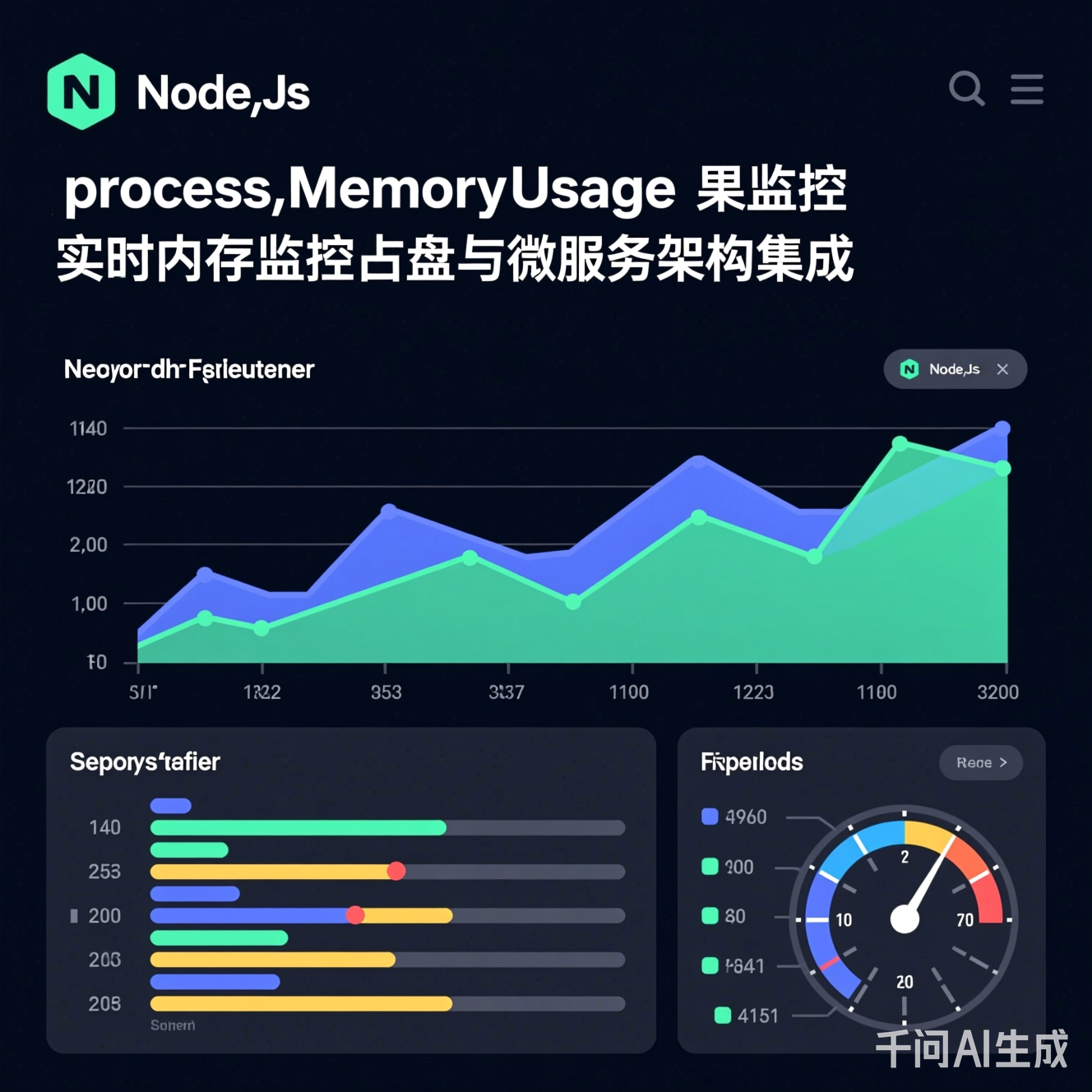 实时内存监控仪表盘与微服务架构集成图
