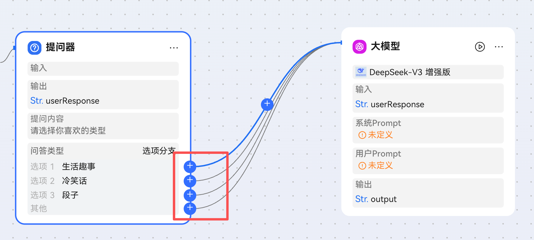 连接节点分支