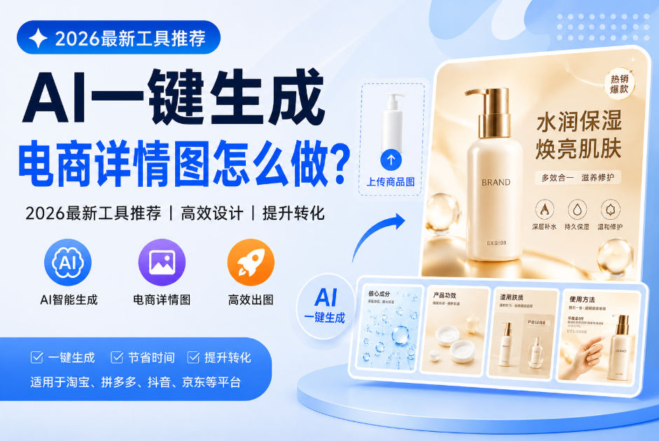 图片来源：AI一键生成电商详情图怎么做？2026最新工具推荐| 青虎
