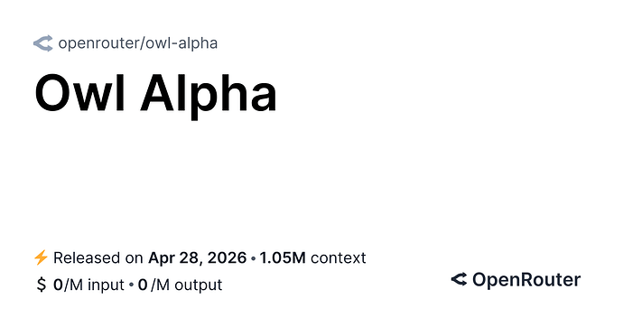 Owl Alpha 参考图