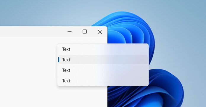 Windows 11 modern UI