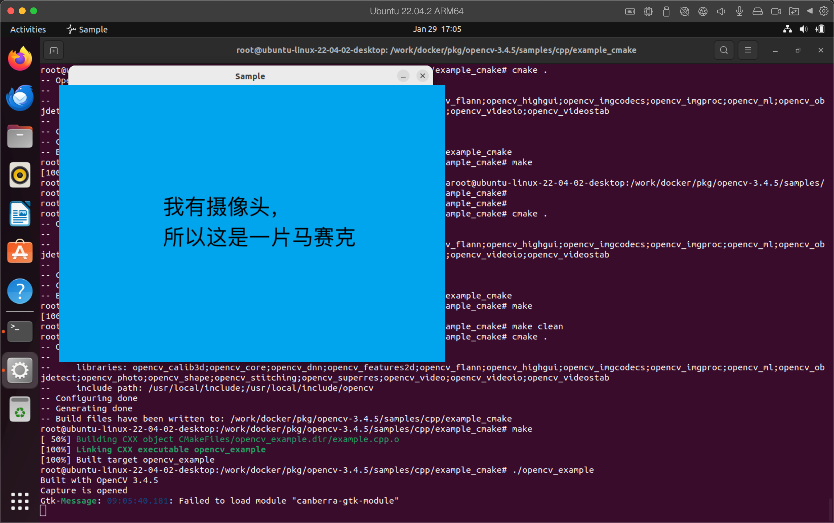 【SLAM】ubuntu 18.04 下 OpenCV 3.2.0 的 opencv_example 运行闪退_ide