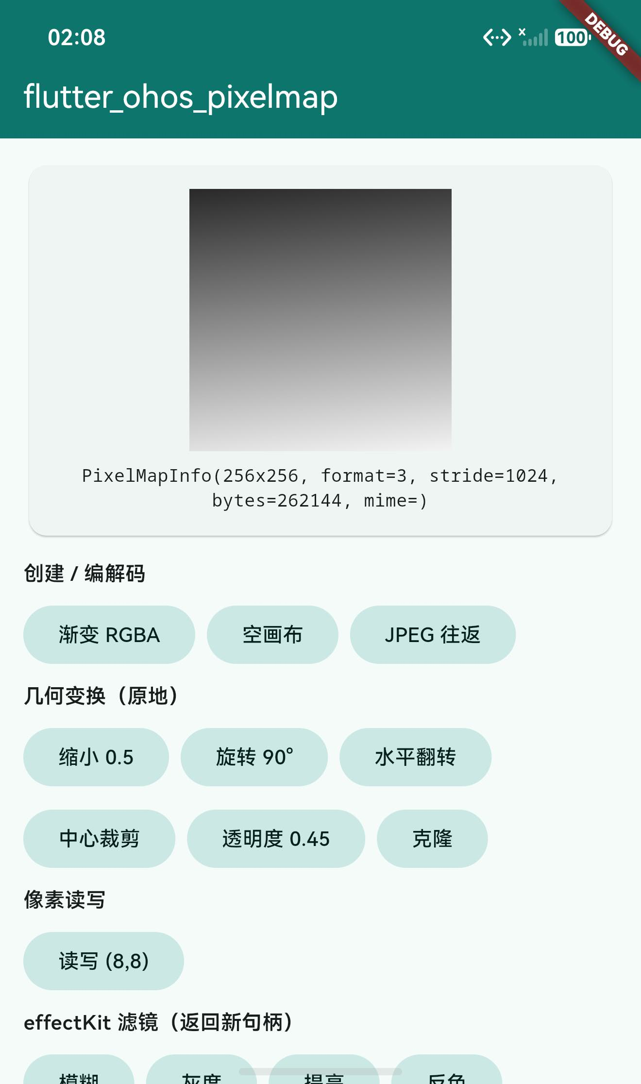 effectKit grayscale / blur