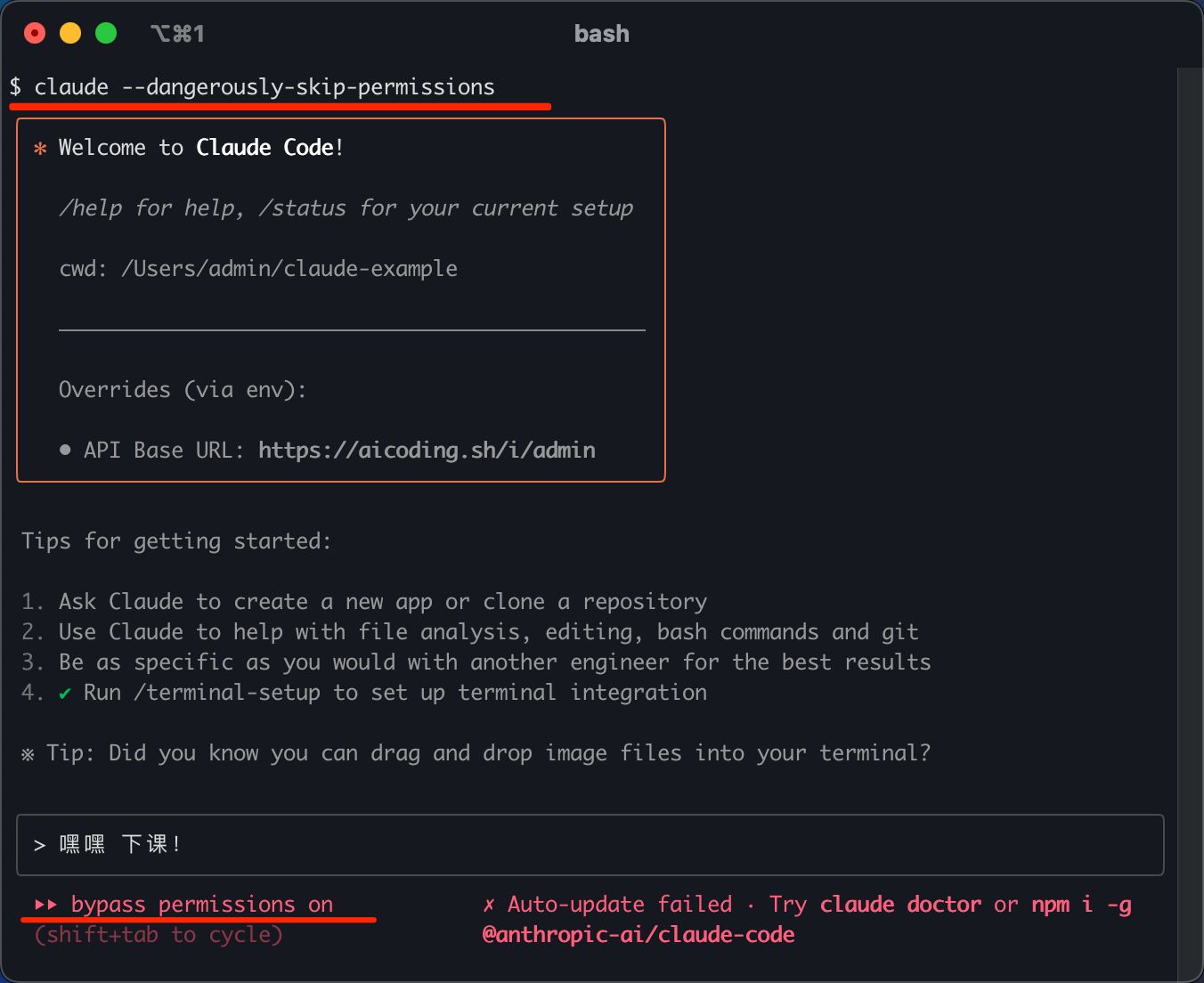 3秒学一个Claude命令-连载_claude --dangerously-skip-permissions-CSDN博客