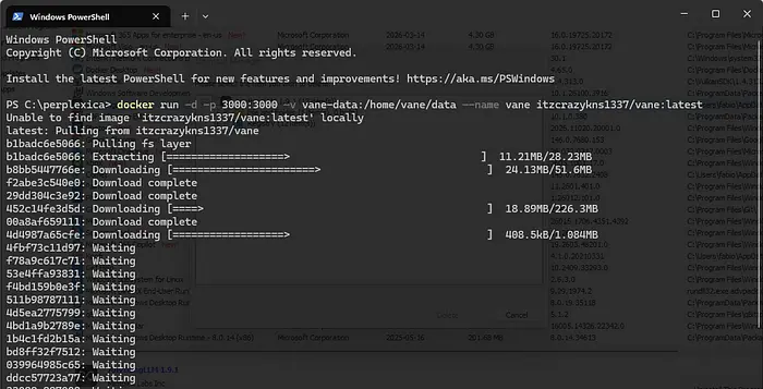 Docker运行截图1
