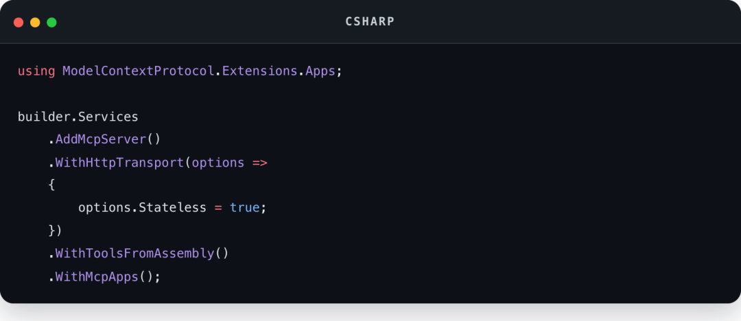 Csharp code block