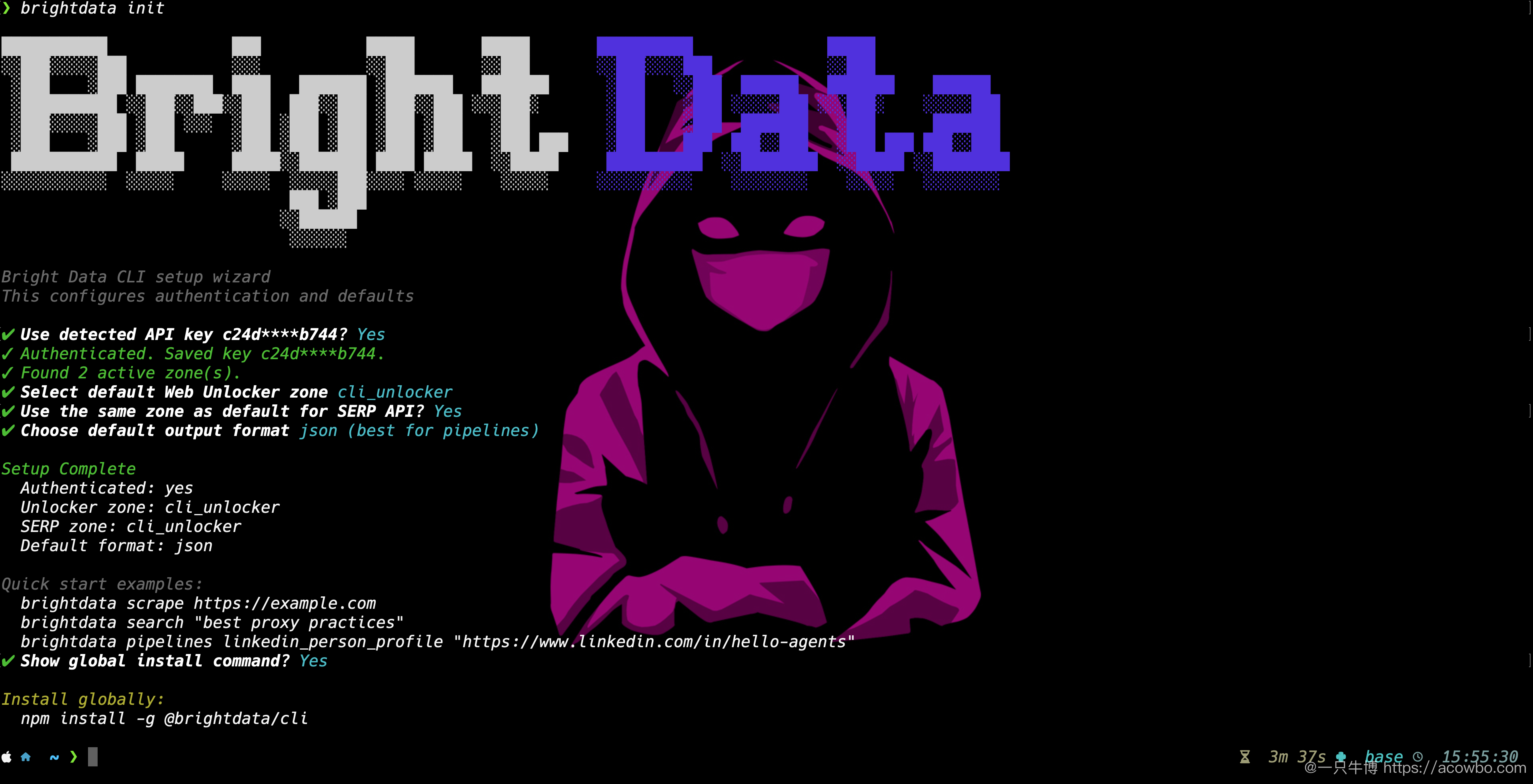 brightdata init 初始化向导