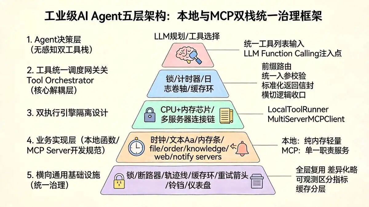 6.2、 工业级 tools 底座  五层完整整体架构（自上而下）