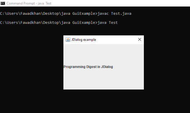 JDialog in Java With Examples-CSDN博客