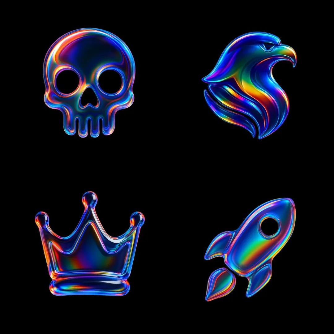 Awesome GPT4o/GPT-4o Image Prompts-棱柱形玻璃图标
