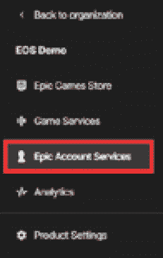 图 15.10 – Epic 账户服务部分
