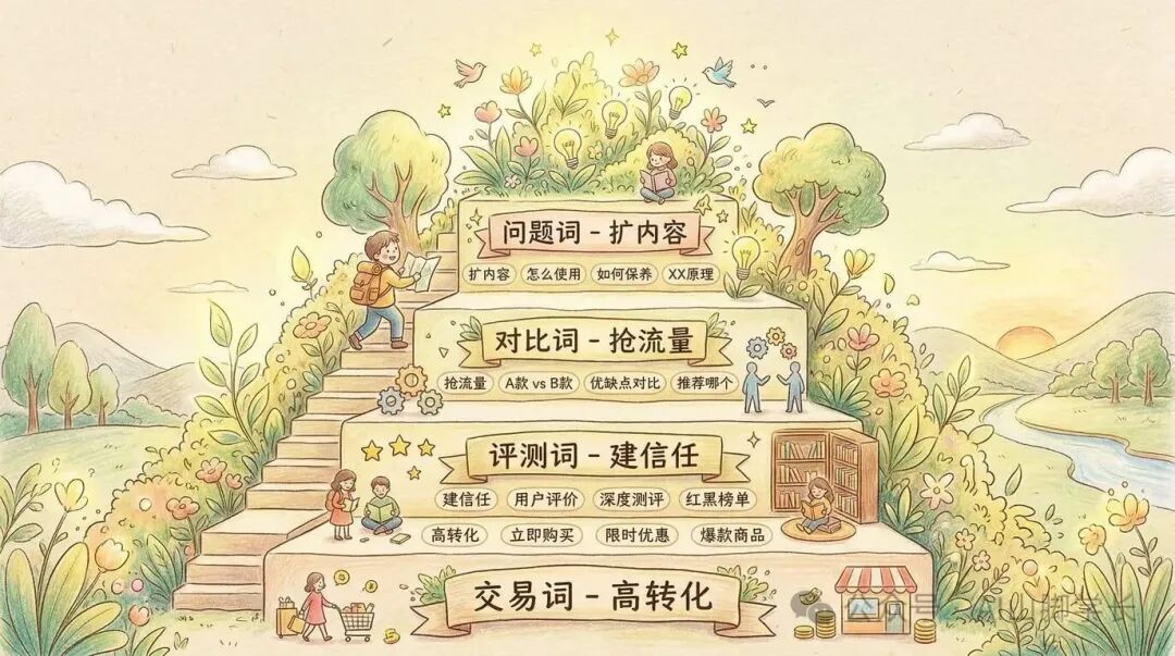 关键词四层金字塔