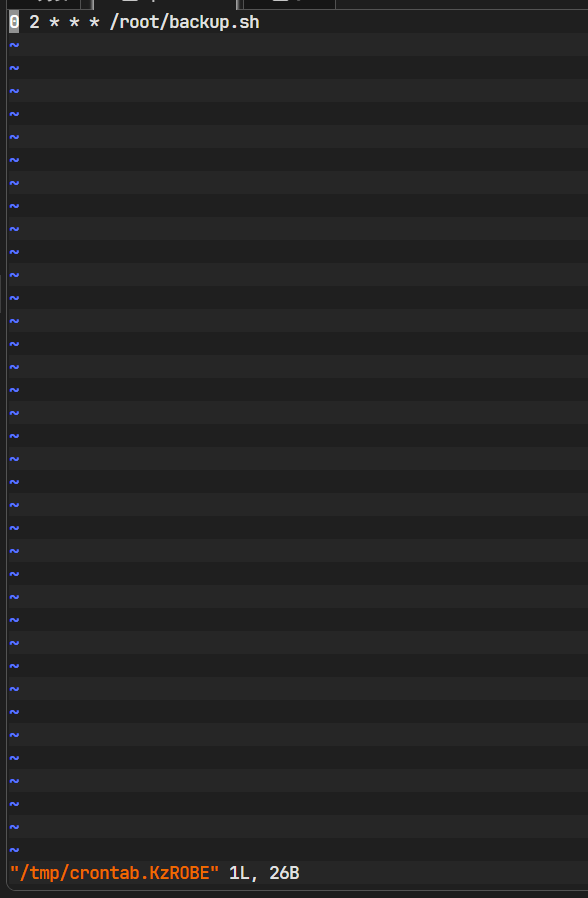 将备份任务添加到 crontab