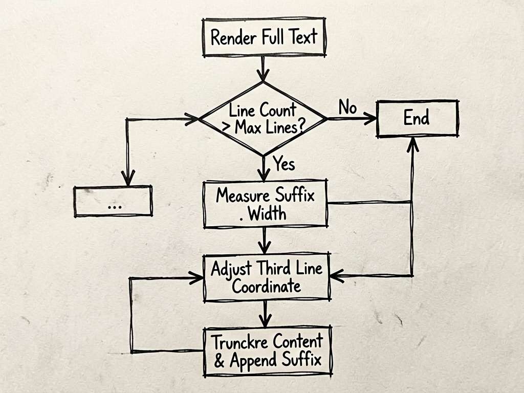 A hand-drawn ink flowchart showing the conditional