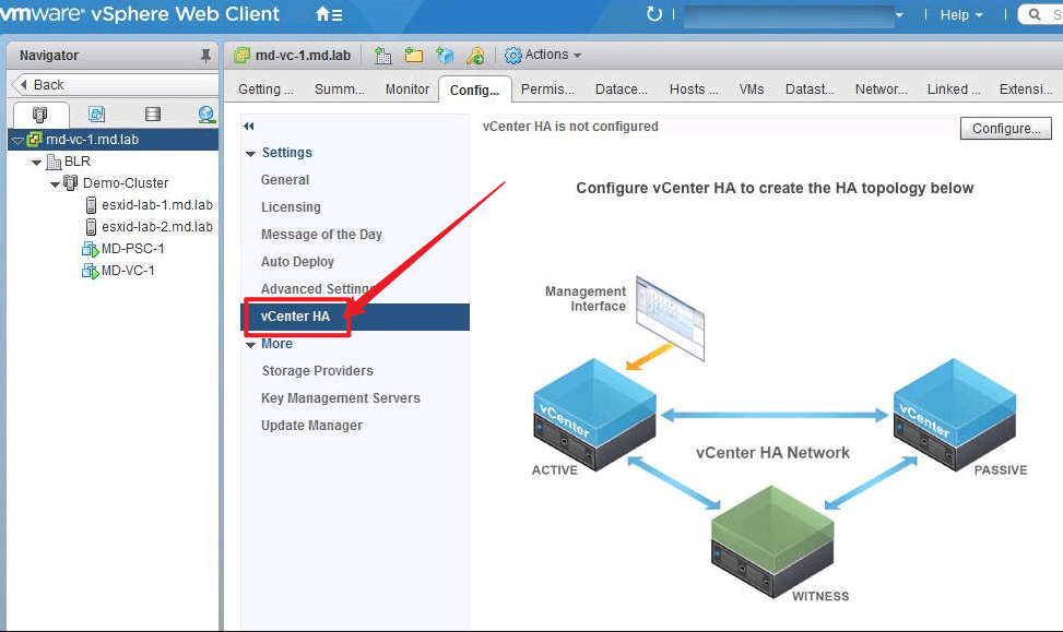 vmware vsphere ha高可用性架构示意图