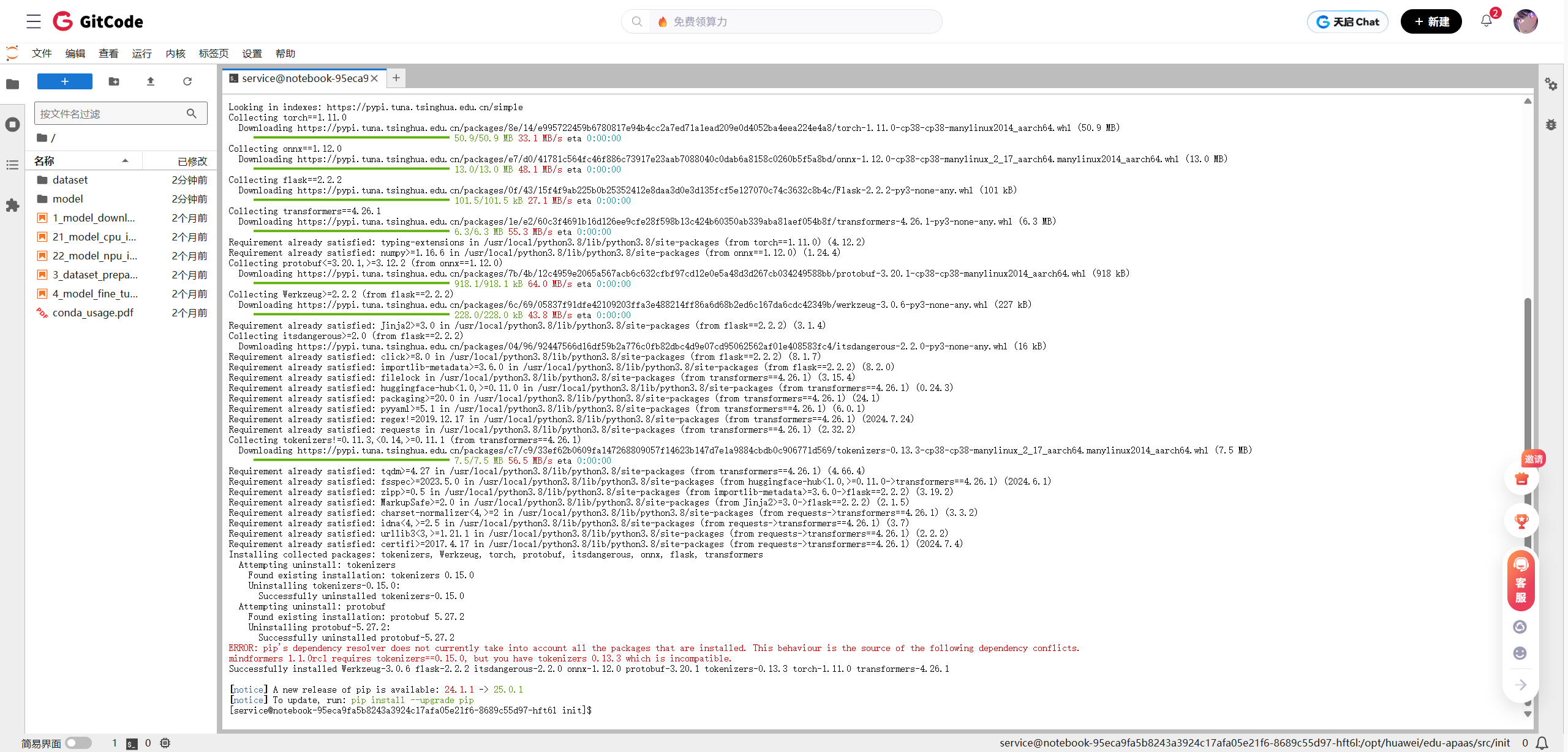 依赖冲突错误信息