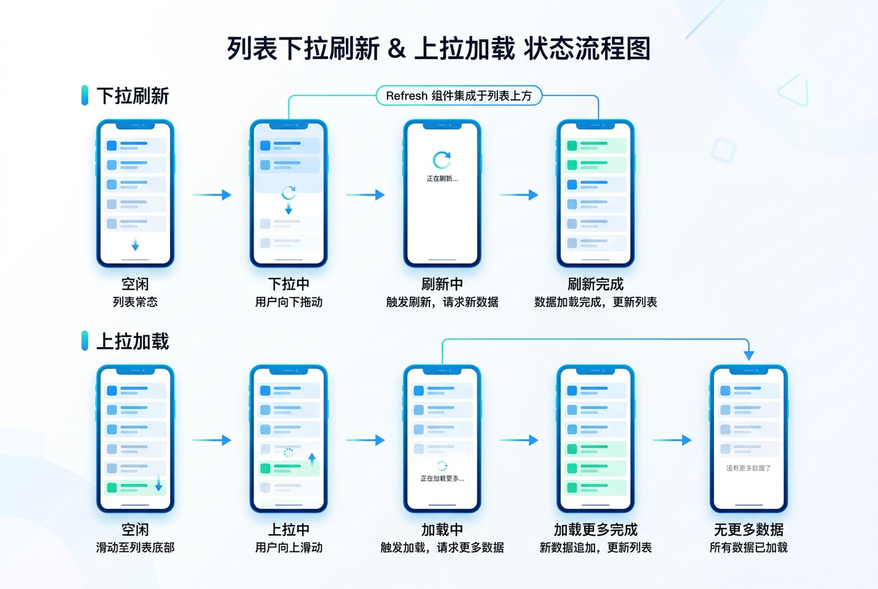 上拉刷新与下拉加载