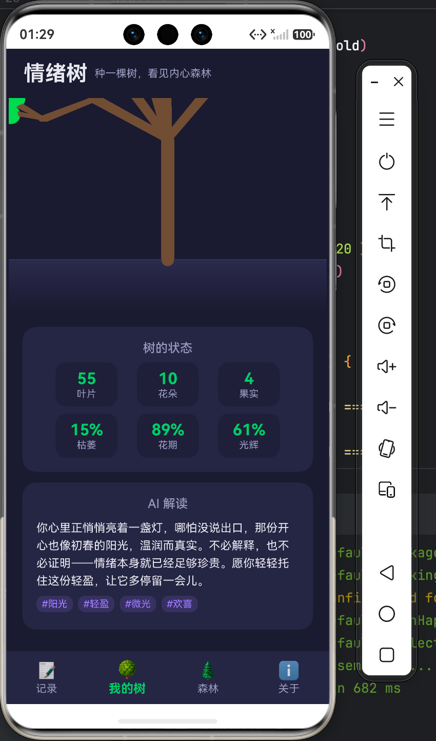 树的状态面板