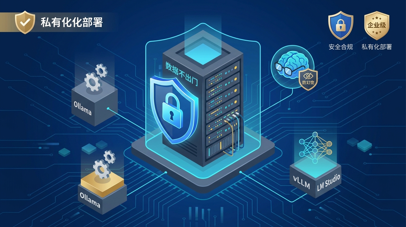 私有化部署：本地大模型 + 数据不出门，给 AI 戴上防幻觉眼镜