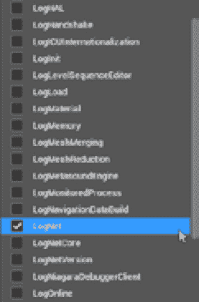 图 11.5 – 日志分类过滤器
