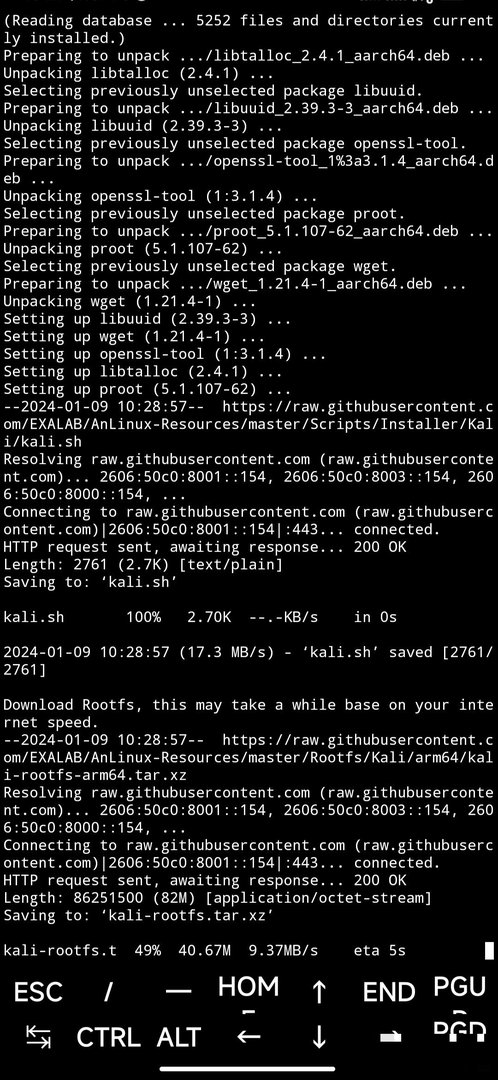 执行AnLinux提供的脚本