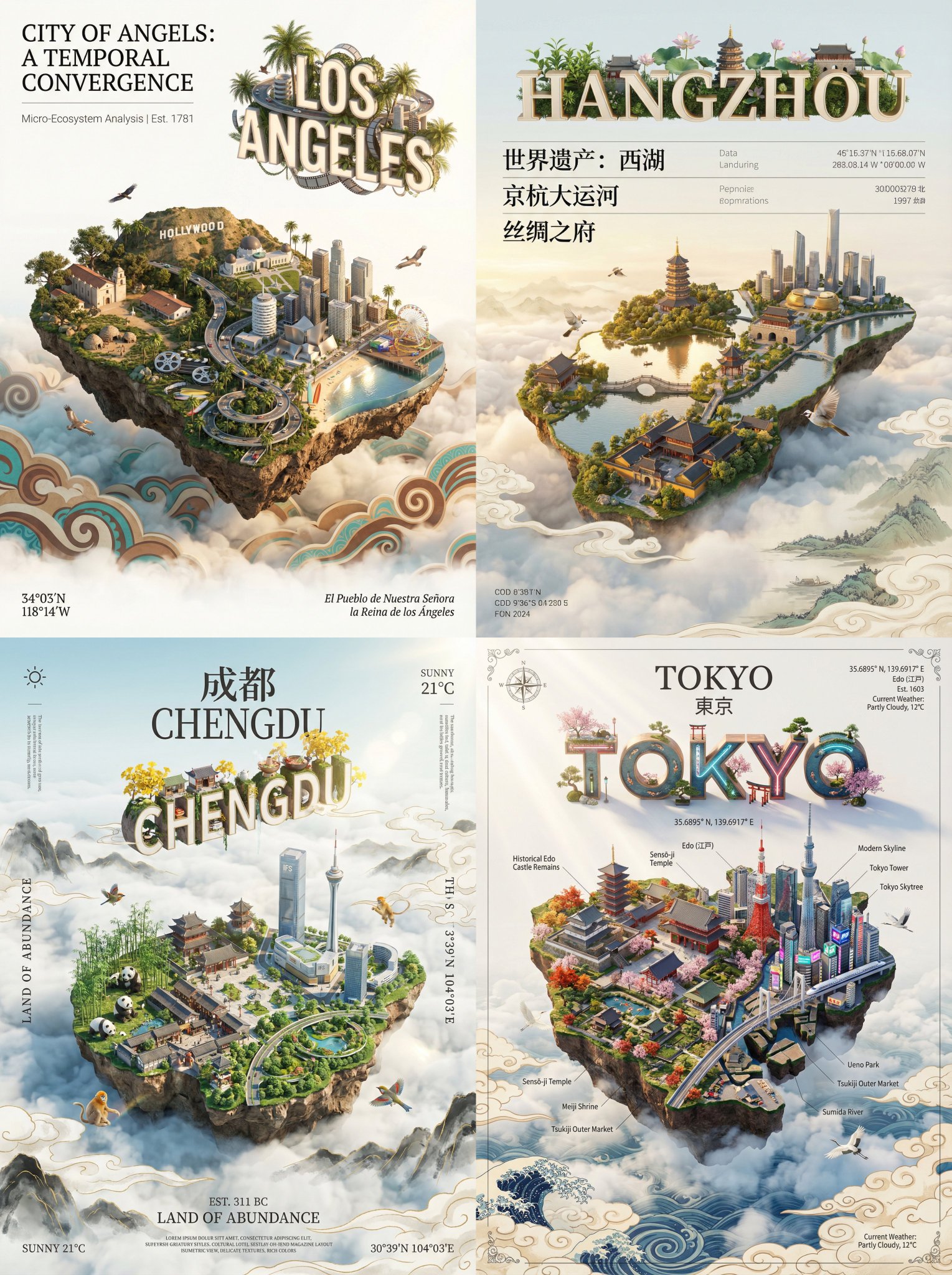 Awesome GPT4o/GPT-4o Image Prompts-城市渲染数字艺术海报