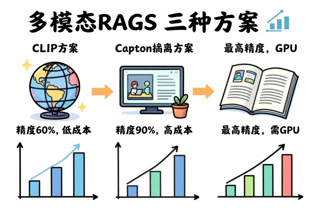 多模态 RAG 总览：三种处理方案对比