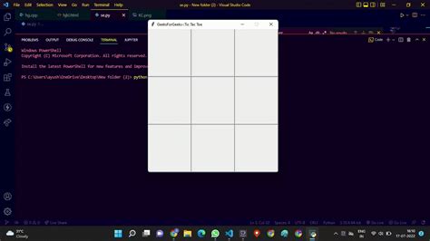 Tic Tac Toe game with GUI using tkinter in Python | GeeksforGeeks